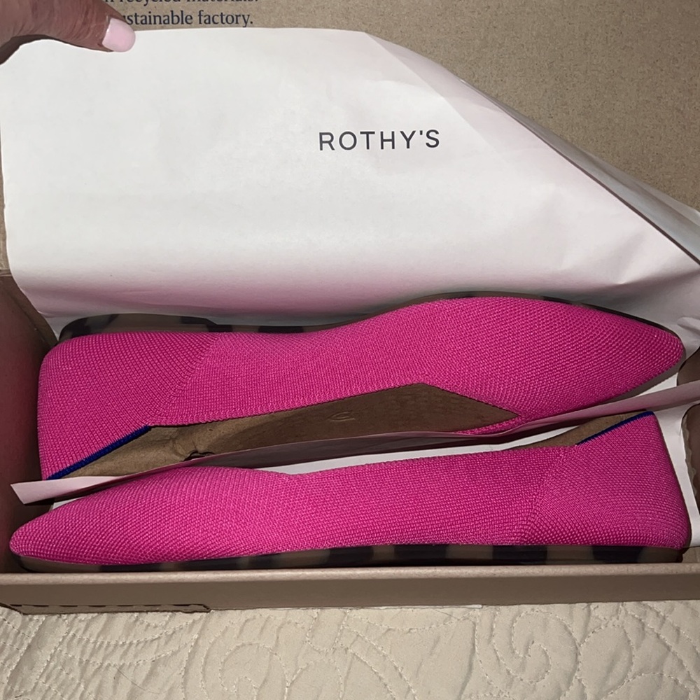 Stylish Pink Women's Flats - Picture 8 of 9